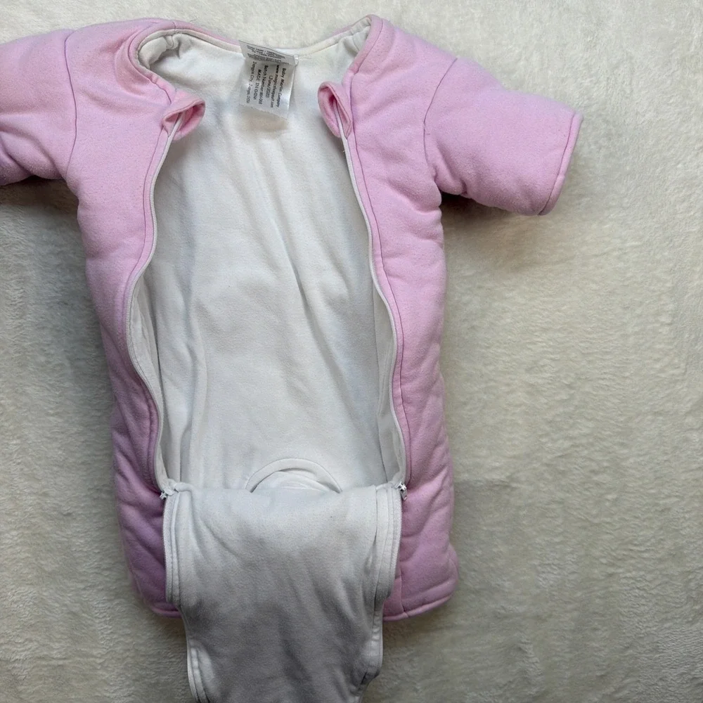 Baby Merlin Magic Sleepsuit Pink 3-6‎ Months Sleep Sack Swaddle Transition Small